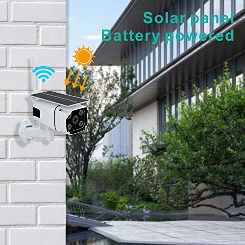 Outdoor Security Camara 1080p Wifi Ip Solar Powered 2 Way