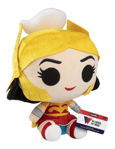 Funko Pop Plushies Dc Wonder Woman Mujer Maravilla Color Amarillo