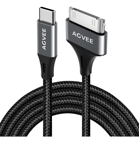 Agvee - Cable Usb-c A 30 Pines Para iPhone 4/4s iPad 1/2/3 I