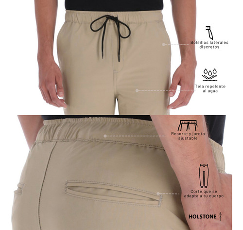 2 Pack Jogger Deportivo Holstone Elástico Para Hombre