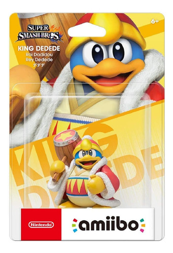 Figura Amiibo King Dedede Nintendo Switch Smash Bros Kirby