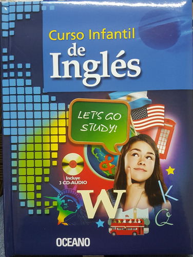 Curso Infantil De Inglés  Let's Go Study  - Libro + 3 Cds