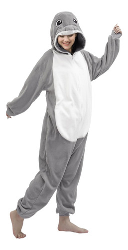 Disfraz De Delfín Adulto Dolphin Onesie Para Mujer Color Talle