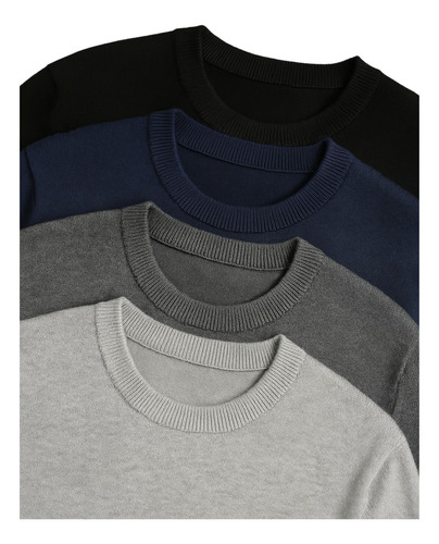 Sweater Hombre Cuello Redondo Premium Pullover Sueter