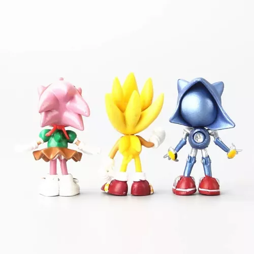 Kit Action Figure Sonic Conjunto C/ 6 Bonecos Pronta Entrega