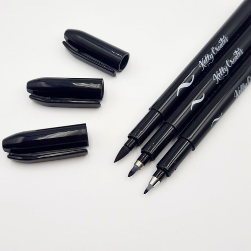 Imagen 3 de 3 de Set 3 Lápices Brush + Block 50hojas De Puntos - Hobby Lovers