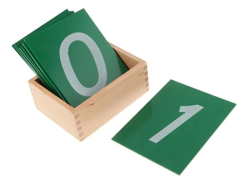 Y Número De Papel De Lija De Matemáticas Montessori Con Caja