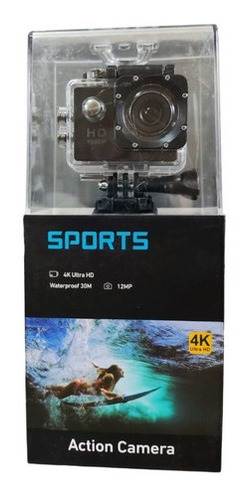 Imagen 1 de 2 de Cámara Deportiva Cam Sports Fhd 1080p Lcd 30m A Prueba Agua