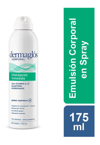 Emulsion Corporal Dermaglos Hidratacion Spray X 175 Ml