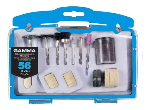 Imagen 1 de 5 de Set Kit Accesorios Para Minitorno Gamma Juego 56 Piezas