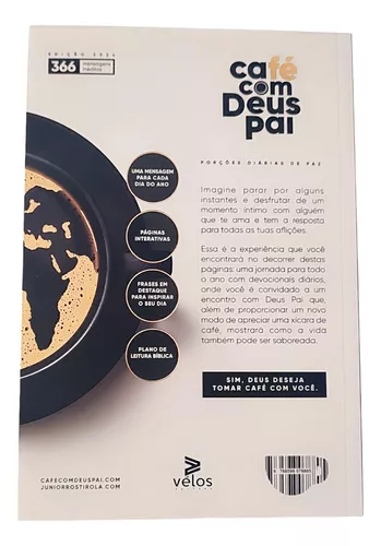 Livro Café com Deus Pai 2024 - Porções Diárias de Paz - Júnior