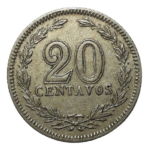 Argentina - 20 Centavos 1907 - Cj 58 (ref 135)