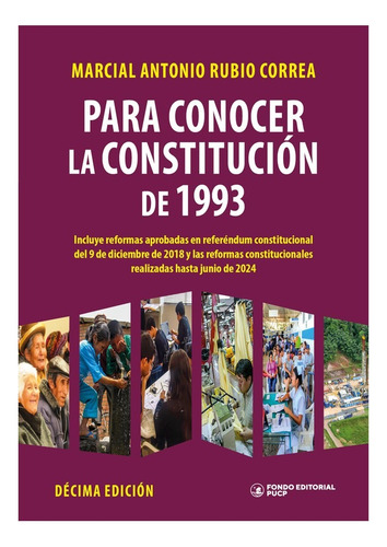 Para Conocer La Constitución De 1993 - Marcial Rubio Correa
