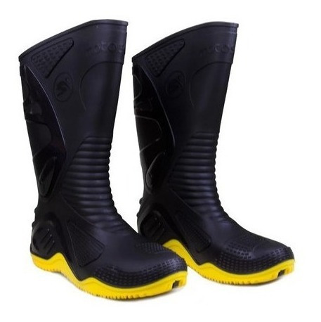 bota motociclista para chuva