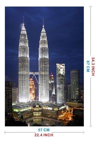 Rompecabezas Wuundentoy Gold Edition 1,500 Pzs, Torres Gemelas Petronas