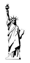 Comprar Adesivo Estátua Da Liberdade - Big Ben - Torre Eiffel Outros