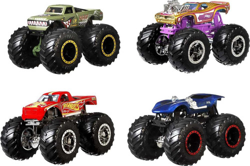 Ruedas Gigantes Hot Wheels Monster Trucks A Escala 164, P...