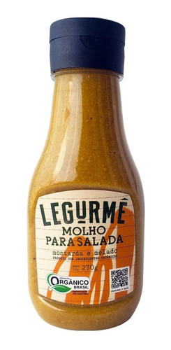 Imagem 1 de 2 de Molho Org Salada Mostarda E Melado 270g