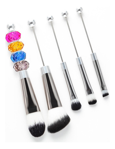 Juego De Brochas De Maquillaje De 5 Piezas, Kits De