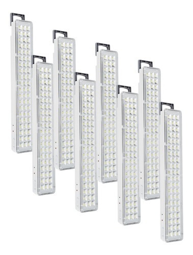 Luz de emergencia Flinker Luz Emergencia 60 Leds LED con batería recargable 220V blanca