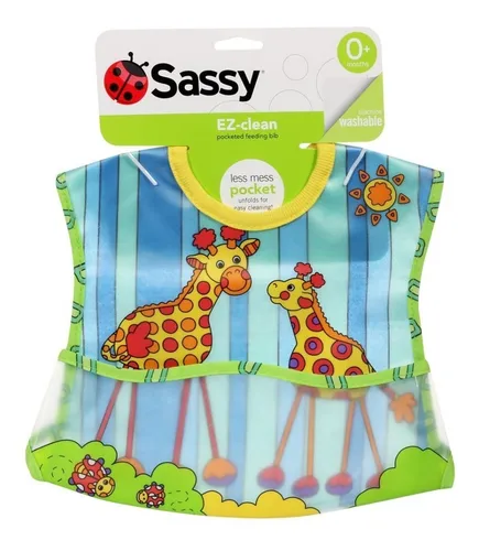 comprar Babero Impermeable Con Bolsillo De Jirafas - Sassy