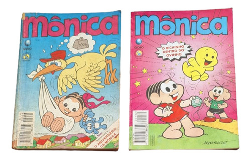 Revistas Em Quadrinhos Mônica - 2 Gibis Almanaques Antigos