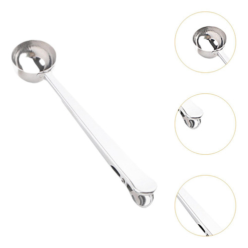 2 Cuchara Medidora Con Clip, Cuchara De Café De Acero
