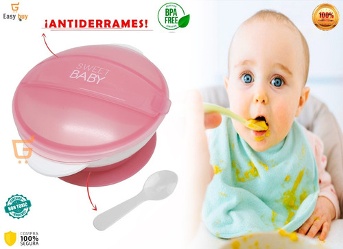 Plato Gyro Bowl Antiderrame 360 Para Bebes Y Niños