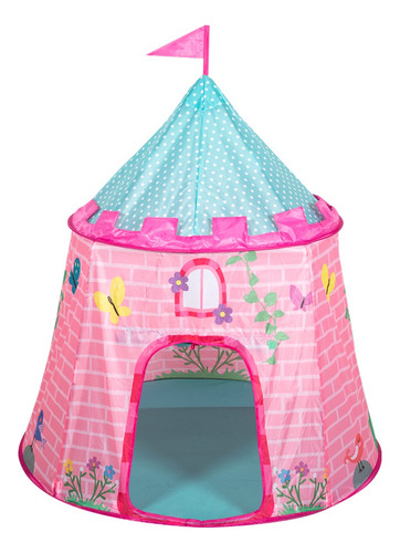 Castillo Princesa Carpa De Niña Casa Portátil De Princesas Color Rosa