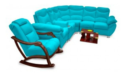 Juego De Sala En L Modelo Deluxe. Varios Colores.