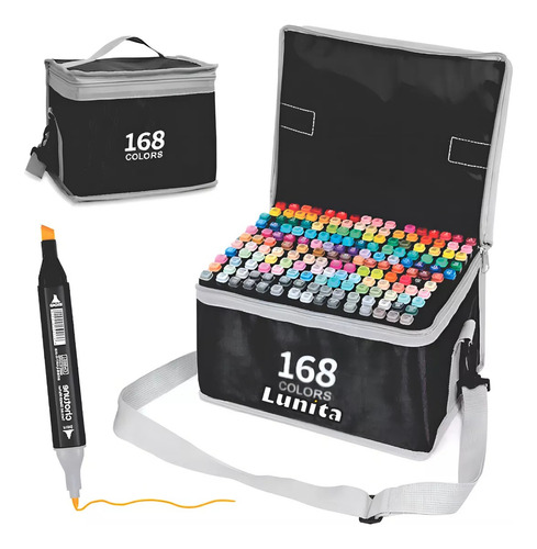 Set De Marcadores Doble Punta Touch X168 + Pdf Para Pintar Pastel