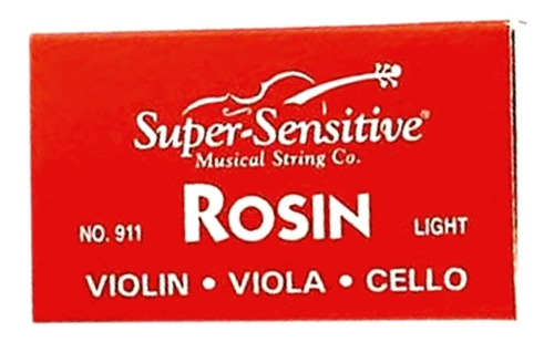 Perrubia Rosin Para Violin Viola Y Cello Nº 911