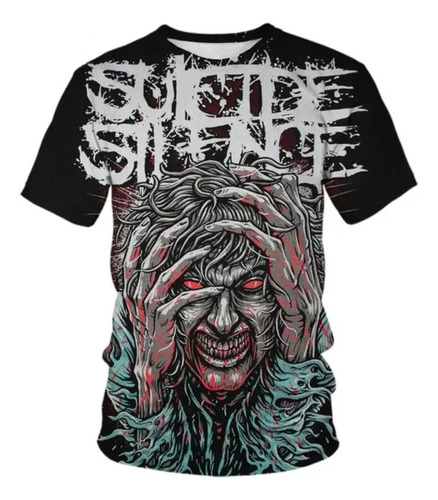 Camiseta Masculina Y Femenina Impresa En 3d De Mitch Lucker