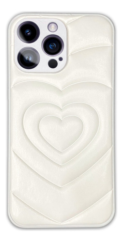 Funda Para iPhone 15 Común Diseño Eco Cuero Puffer Amour