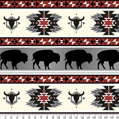 Tela Forro Polar Tribal Buffalo Roam Antipildora The Yard