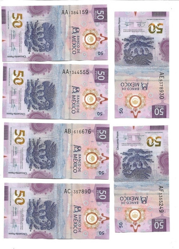 Billete 50 Serie Aa, Ab, Ac, Ae Y Af