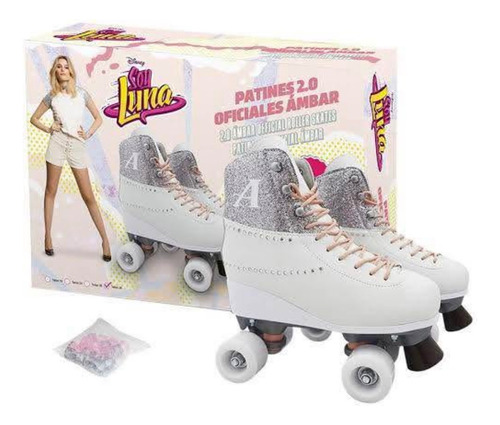 Patines De Ámbar De Soy Luna De Uso 25mx 26 4 Cm Blanco