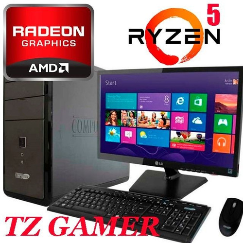 Computadora Gamer Amd Ryzen 5 1600 8gb Radeon Rx550 Tranza