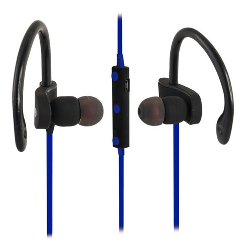 Audífono Deportivo Bluetooth In Ear Manos Libres Azul Mlab