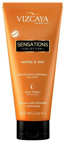 Hidratante Corporal Sensations Vanilla E Mel 200ml Vizcaya