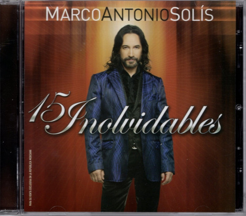 Marco Antonio Solis 15 Inolvidables Cd 15 Canciones
