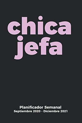 Chica Jefa Planificador Semanal Septiembre 2020 - Diciembre