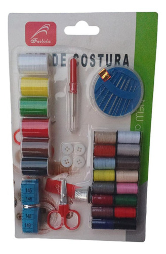 Kit De Agujas Hilos Cinta Accesorios Para Costura 28 Piezas