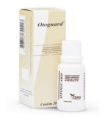 Otoguard - Infecção Ouvido Otite Cães Gatos 20ml- Inflamação