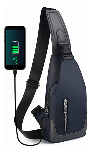 Mariconera Pechera De Calidad Con Usb , Mochila Cruzada T- P