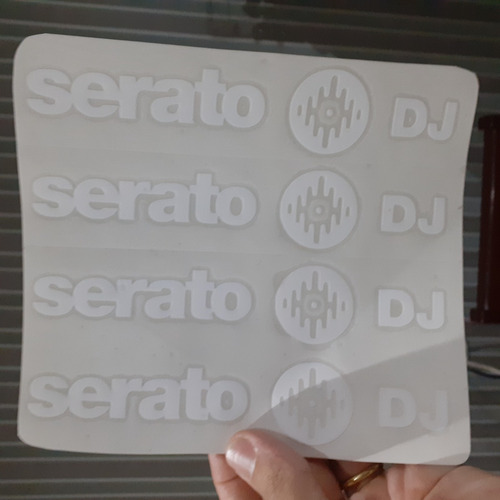 4 Adesivos Logo Serato Dj 15cm (selecione A Cor)