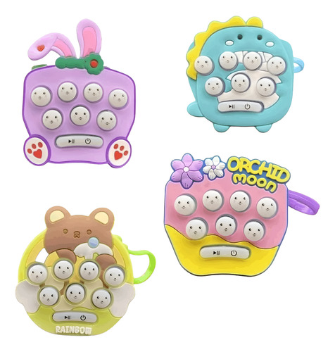 Kit C/ 2 Fidget Toys Pop It Eletronico Luz E Som Polibrinq