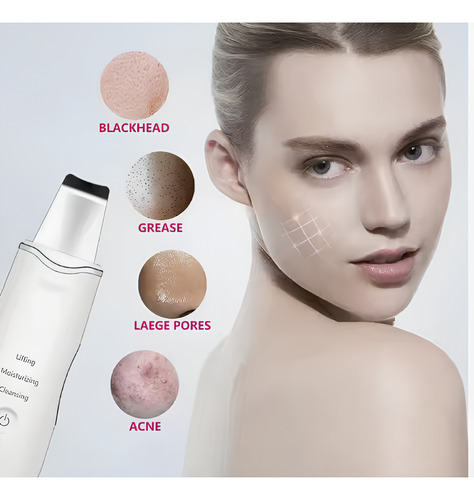Paleta De Peeling Ultrasónico Portátil Ionico Exfoliador