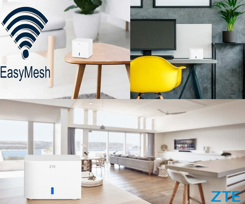 Imagem 4 de 7 de Roteador Zte Wifi Mesh Ac1200 Gigabit 4 Antenas Smart Band