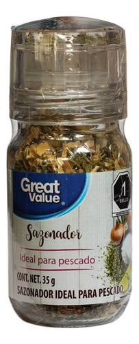 3 Pza Sazonador Great Value Para Pescado 35 G
